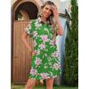 imageHOTOUCH Womens Summer Shirt Dress Short Sleeve Floral Shift Dresses Casual Loose Flowy Beach Sundress with PocketsA02pink Floral Print
