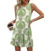 imageHOTOUCH Womens Summer Dresses Casual Loose Sleeveless Tshirt Sundress Ruffle Hem Tank Dress Beach Dress with PocketsBoho2