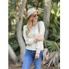 imageHOTOUCH Sweaters for Women 2025 Fall Trendy Tops Casual Puff Sleeve Square Neck Cute Tunic Pullover Blouses XSXXL02white