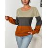 imageHOTOUCH Sweaters for Women 2025 Fall Trendy Tops Casual Puff Sleeve Square Neck Cute Tunic Pullover Blouses XSXXLBeige Grey Orange