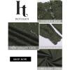 imageHOTOUCH Lace Tops for Women Sheer Long Sleeve Blouses Dressy Casual Shirt with Camisole 2 PCS Set SXXLArmy Green