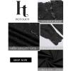 imageHOTOUCH Lace Tops for Women Sheer Long Sleeve Blouses Dressy Casual Shirt with Camisole 2 PCS Set SXXLBlack