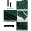 imageHOTOUCH Lace Tops for Women Sheer Long Sleeve Blouses Dressy Casual Shirt with Camisole 2 PCS Set SXXLDark Green