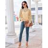 imageHOTOUCH Lace Tops for Women Sheer Long Sleeve Blouses Dressy Casual Shirt with Camisole 2 PCS Set SXXLLight Khaki