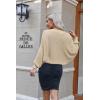 imageHOTOUCH Womens Cardigan Shrugs Long Batwing Sleeve Knitted Cropped Bolero Open Front Casual Elegant Cardigans for DressesBeige