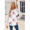 imageHOTOUCH Womens Lace ShortLong Sleeve Tops Fall Dressy Casual Blouses Business Work Shirts Fashion Clothe Trendy OutfitsA02dh47 Long Sleeve