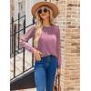 imageHOTOUCH Womens Lace ShortLong Sleeve Tops Fall Dressy Casual Blouses Business Work Shirts Fashion Clothe Trendy OutfitsAfuchisa Long Sleeve