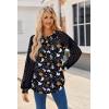 imageHOTOUCH Womens Lace ShortLong Sleeve Tops Fall Dressy Casual Blouses Business Work Shirts Fashion Clothe Trendy OutfitsHalloween Pumpkin
