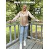imageHOTOUCH Satin Shirts for Women Silk Button Down V Neck Dressy Casual Blouse Loose Long Sleeve Office Work Tunic TopsKhaki