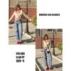 imageHOTOUCH Satin Shirts for Women Silk Button Down V Neck Dressy Casual Blouse Loose Long Sleeve Office Work Tunic TopsKhaki
