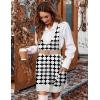 imageHOTOUCH Women Sweater Vest Oversized V Neck Sleeveless Knit Pullover Ribbed Vest Dress with PocketsBlack Cross