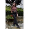 imageHOTOUCH Women Turtleneck Tops Mock Neck Sweater Ribbed Knit Basic Casual Long Sleeve Shirt Fall Winter Clothing 2025 TrendyBrown
