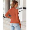 imageHOTOUCH Women Turtleneck Tops Mock Neck Sweater Ribbed Knit Basic Casual Long Sleeve Shirt Fall Winter Clothing 2025 TrendyCaramel