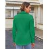imageHOTOUCH Womens Button Down Shirts Long Sleeve Dress Shirt Slim Fitted Work Tops Collared Dressy Casual Business BlousesGreen