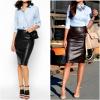 imageHOTOUCH Womens Button Down Shirts Long Sleeve Dress Shirt Slim Fitted Work Tops Collared Dressy Casual Business BlousesLight Blue