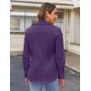 imageHOTOUCH Womens Button Down Shirts Long Sleeve Dress Shirt Slim Fitted Work Tops Collared Dressy Casual Business BlousesPurple