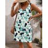 imageHOTOUCH Womens Casual Sundress with Pockets Summer Beach Dress Floral TShirts Dress V Neck Loose Tank DressesBlack Blue Dot
