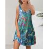 imageHOTOUCH Womens Casual Sundress with Pockets Summer Beach Dress Floral TShirts Dress V Neck Loose Tank DressesBlue Floral03