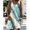 imageHOTOUCH Womens Casual Sundress with Pockets Summer Beach Dress Floral TShirts Dress V Neck Loose Tank DressesBluewhite05