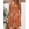 imageHOTOUCH Womens Casual Sundress with Pockets Summer Beach Dress Floral TShirts Dress V Neck Loose Tank DressesChic Boho Print