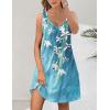 imageHOTOUCH Womens Casual Sundress with Pockets Summer Beach Dress Floral TShirts Dress V Neck Loose Tank DressesFloral01