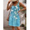 imageHOTOUCH Womens Casual Sundress with Pockets Summer Beach Dress Floral TShirts Dress V Neck Loose Tank DressesFloral01