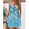 imageHOTOUCH Womens Casual Sundress with Pockets Summer Beach Dress Floral TShirts Dress V Neck Loose Tank DressesFloral01