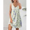 imageHOTOUCH Womens Casual Sundress with Pockets Summer Beach Dress Floral TShirts Dress V Neck Loose Tank DressesWhite Floral02