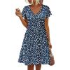 Navy Blue-white Floral