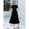 image:imageHOTOUCH Summer Dresses for Women 2026 Casual Midi Boho T Shirt Dress Ladies Sundress Aline Long Beach Vacation ClothesBlack