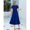 image:imageHOTOUCH Summer Dresses for Women 2026 Casual Midi Boho T Shirt Dress Ladies Sundress Aline Long Beach Vacation ClothesBlue