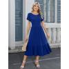 image:imageHOTOUCH Summer Dresses for Women 2026 Casual Midi Boho T Shirt Dress Ladies Sundress Aline Long Beach Vacation ClothesBlue