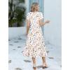 image:imageHOTOUCH Summer Dresses for Women 2026 Casual Midi Boho T Shirt Dress Ladies Sundress Aline Long Beach Vacation ClothesColorful Floral