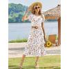 image:imageHOTOUCH Summer Dresses for Women 2026 Casual Midi Boho T Shirt Dress Ladies Sundress Aline Long Beach Vacation ClothesColorful Floral
