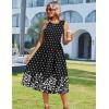 image:imageHOTOUCH Womens Summer Desses Casual Sleeveless Tank Midi Dress with Pockets Aline Flowy Vocation Beach Sundress 2026Black Floralsp122