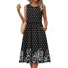 image:imageHOTOUCH Womens Summer Desses Casual Sleeveless Tank Midi Dress with Pockets Aline Flowy Vocation Beach Sundress 2026Black Floralsp122