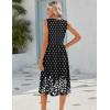 image:imageHOTOUCH Womens Summer Desses Casual Sleeveless Tank Midi Dress with Pockets Aline Flowy Vocation Beach Sundress 2026Black Floralsp122