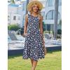 image:imageHOTOUCH Womens Summer Desses Casual Sleeveless Tank Midi Dress with Pockets Aline Flowy Vocation Beach Sundress 2026Blue Print