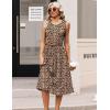 image:imageHOTOUCH Womens Summer Desses Casual Sleeveless Tank Midi Dress with Pockets Aline Flowy Vocation Beach Sundress 2026Leopard Print
