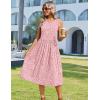 image:imageHOTOUCH Womens Summer Desses Casual Sleeveless Tank Midi Dress with Pockets Aline Flowy Vocation Beach Sundress 2026Pindk Polka Dot