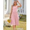 image:imageHOTOUCH Womens Summer Desses Casual Sleeveless Tank Midi Dress with Pockets Aline Flowy Vocation Beach Sundress 2026Pindk Polka Dot