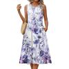 image:imageHOTOUCH Womens Summer Desses Casual Sleeveless Tank Midi Dress with Pockets Aline Flowy Vocation Beach Sundress 2026Purple Floral