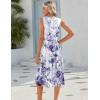 image:imageHOTOUCH Womens Summer Desses Casual Sleeveless Tank Midi Dress with Pockets Aline Flowy Vocation Beach Sundress 2026Purple Floral