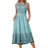image:imageHOTOUCH Womens Summer Desses Casual Sleeveless Tank Midi Dress with Pockets Aline Flowy Vocation Beach Sundress 2026Sf314