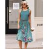 image:imageHOTOUCH Womens Summer Desses Casual Sleeveless Tank Midi Dress with Pockets Aline Flowy Vocation Beach Sundress 2026Wf115