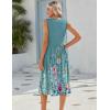 image:imageHOTOUCH Womens Summer Desses Casual Sleeveless Tank Midi Dress with Pockets Aline Flowy Vocation Beach Sundress 2026Wf115
