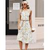 image:imageHOTOUCH Womens Summer Desses Casual Sleeveless Tank Midi Dress with Pockets Aline Flowy Vocation Beach Sundress 2026White Floral