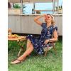 image:imageHOTOUCH Women Printed Dress for Summer Short Ruffle Sleeve Dress Tiered Mini Dress with PocketsFloralsf180