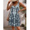 image:imageHOTOUCH Womens Casual Sundress with Pockets Summer Beach Dress Floral TShirts Dress V Neck Loose Tank Dresses2604 Boho Print
