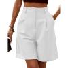White Lined Shorts